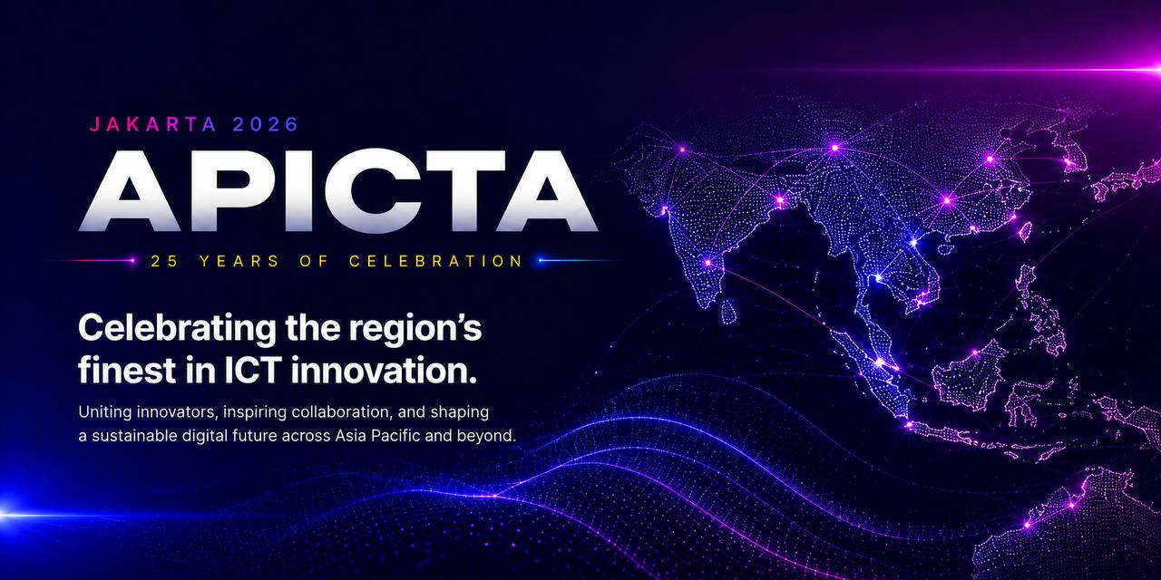 APICTA Jakarta 2026 — 25 Years of Celebration · Celebrating the region's finest in ICT innovation
