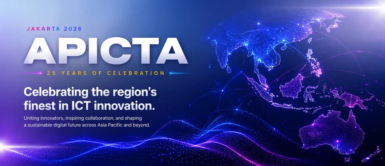APICTA Jakarta 2026 — 25 Years of Celebration · Celebrating the region's finest in ICT innovation