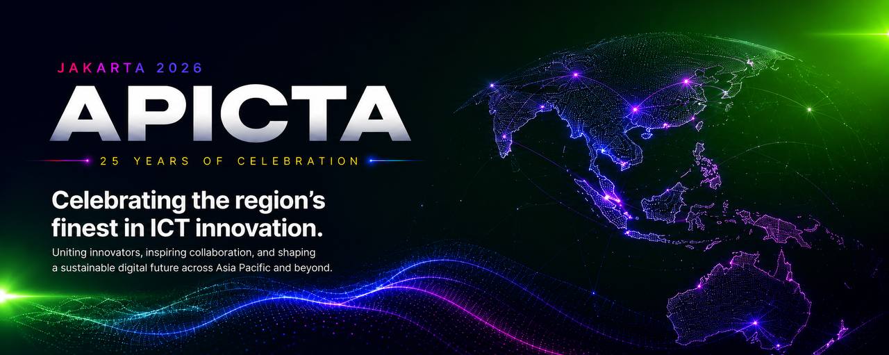 APICTA Jakarta 2026 — 25 Years of Celebration · Celebrating the region's finest in ICT innovation