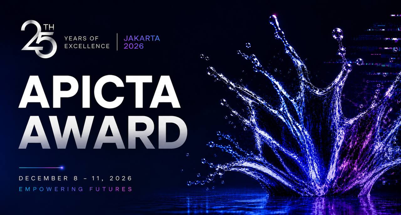 APICTA Jakarta 2026 — 25 Years of Celebration · Celebrating the region's finest in ICT innovation