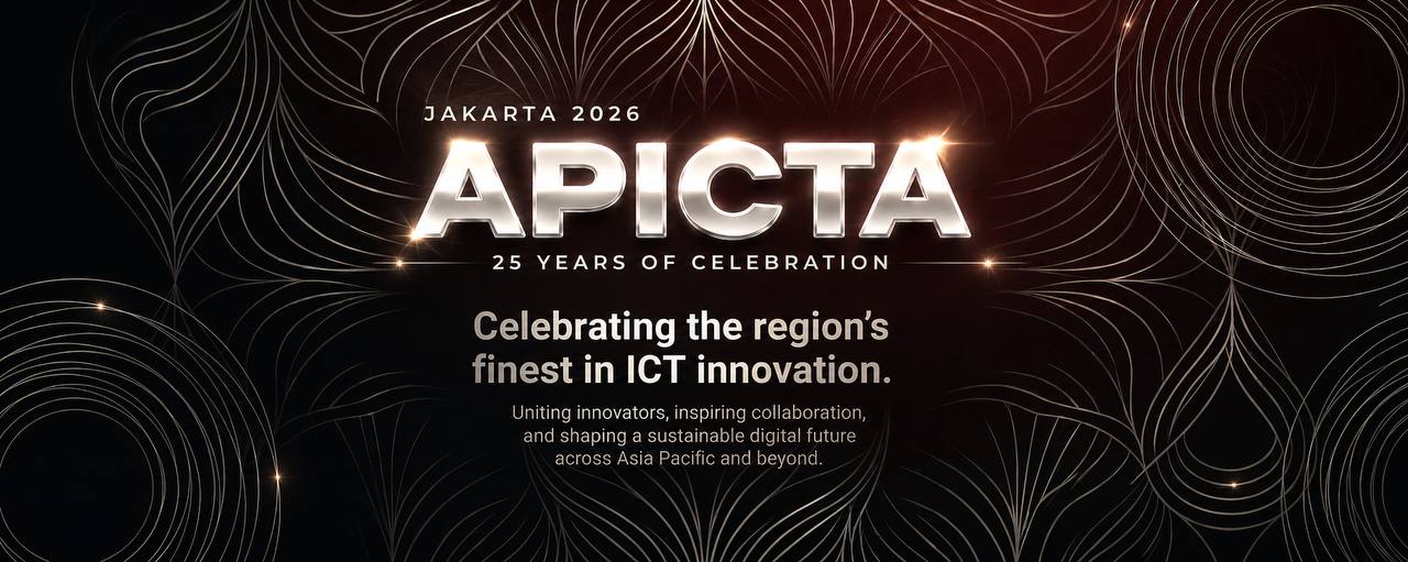 APICTA Jakarta 2026 — 25 Years of Celebration · Celebrating the region's finest in ICT innovation