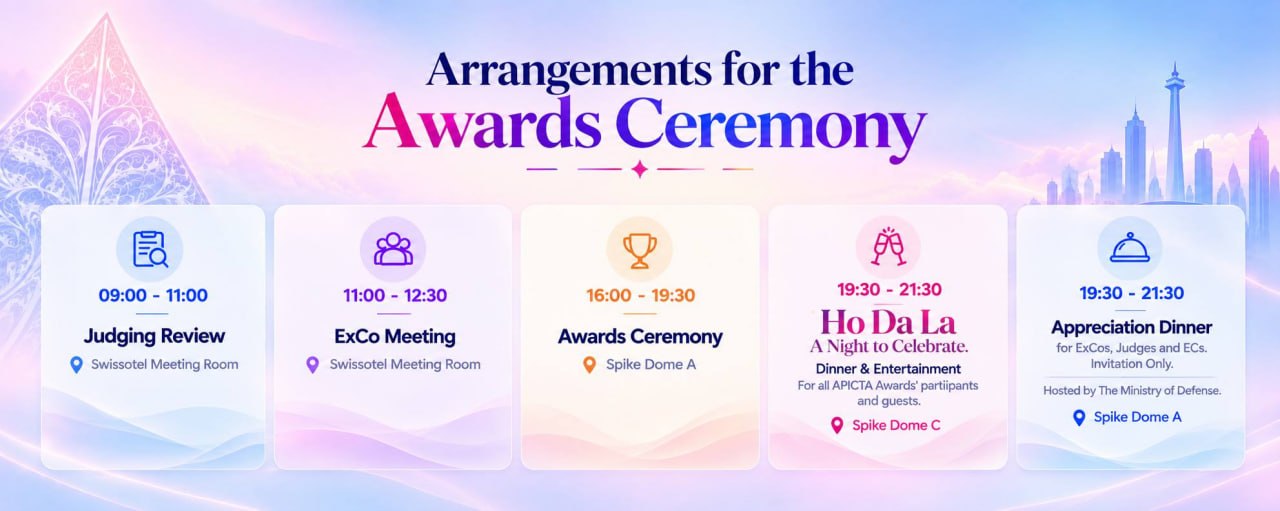 APICTA Awards 2026 & Beyond Innov Asia Conference · 8–11 December 2026 · APICTA Jakarta 2026 · 25 Years of Celebration